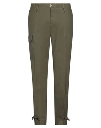 Incotex Slacks Man Pants Military Green Size 35 Cotton
