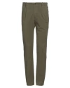 Incotex Man Pants Military Green Size 34 Cotton, Elastane