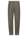 Incotex Man Pants Military Green Size 34 Cotton, Elastane