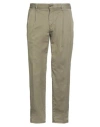 Incotex Man Pants Military Green Size 35 Cotton, Elastane