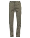 Incotex Man Pants Military Green Size 32 Cotton, Elastane
