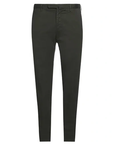Incotex Man Pants Military Green Size 36 Cotton, Lyocell, Elastane In Green