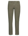 Incotex Man Pants Military Green Size 38 Cotton, Elastane