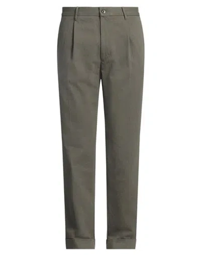 Incotex Man Pants Military Green Size 38 Cotton, Wool, Polyester
