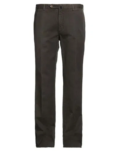 Incotex Man Pants Military Green Size 40 Cotton In Black