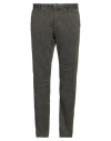 Incotex Man Pants Military Green Size 40 Cotton, Elastane