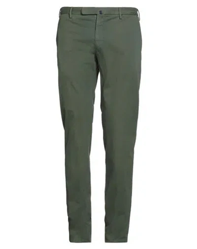 Incotex Man Pants Military Green Size 40 Cotton, Lyocell, Elastane