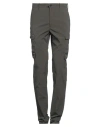 Incotex Man Pants Military Green Size 40 Polyester, Cotton In Green
