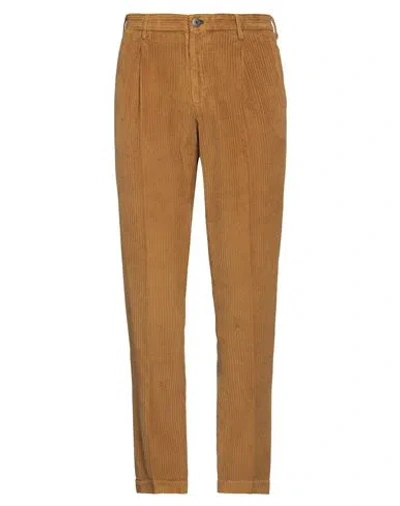 Incotex Man Pants Mustard Size 34 Cotton In Yellow
