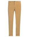 Incotex Man Pants Mustard Size 36 Cotton, Elastane In Yellow