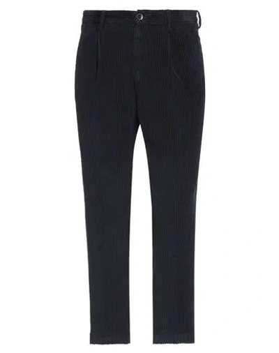 Incotex Man Pants Navy Blue Size 28 Cotton In Black
