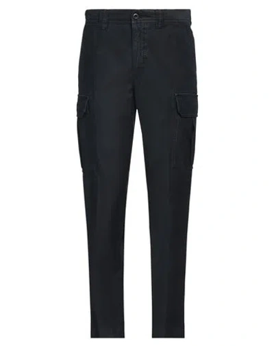 Incotex Man Pants Navy Size 31 Cotton, Elastane In Navy Blue