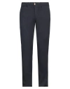Incotex Man Pants Navy Size 38 Cotton, Elastane In Navy Blue