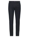 Incotex Man Pants Navy Size 38 Cotton, Elastane In Navy Blue