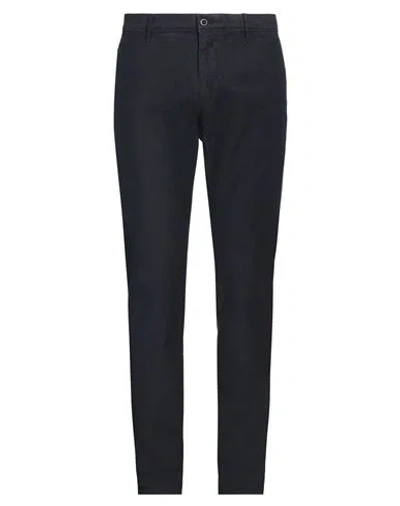 Incotex Man Pants Navy Size 38 Cotton, Elastane In Navy Blue