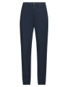 Incotex Man Pants Navy Size 38 Cotton, Elastane In Navy Blue