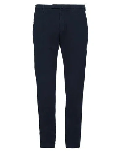 Incotex Man Pants Navy Blue Size 36 Cotton, Elastane