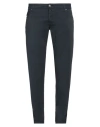 Incotex Man Pants Navy Size 42 Cotton, Elastane In Navy Blue