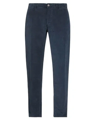 Incotex Man Pants Navy Size 32 Cotton, Elastane In Blue