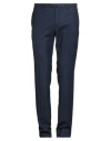 Incotex Man Pants Navy Size 38 Virgin Wool, Cotton, Polyamide, Elastane In Blue