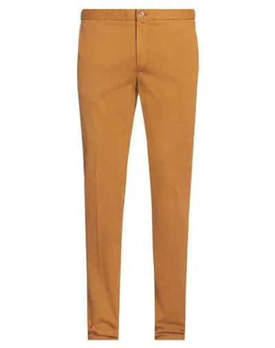 Incotex Man Pants Marigold Size 38 Cotton, Lyocell, Elastane In Yellow