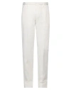Incotex Man Pants Off White Size 38 Cotton, Elastane