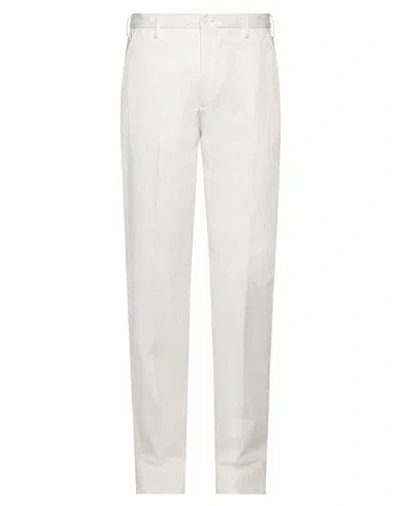 Incotex Man Pants Off White Size 38 Cotton, Elastane