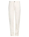 Incotex Man Pants Off White Size 32 Cotton, Elastane