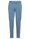 Incotex Man Pants Pastel Blue Size 34 Cotton, Lyocell, Elastane