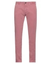 Incotex Man Pants Pastel Pink Size 34 Cotton, Elastane