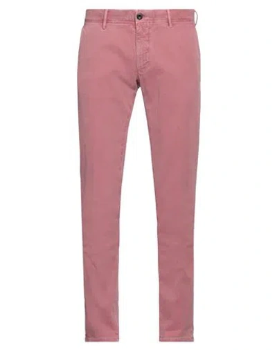 Incotex Man Pants Pastel Pink Size 33 Cotton, Elastane