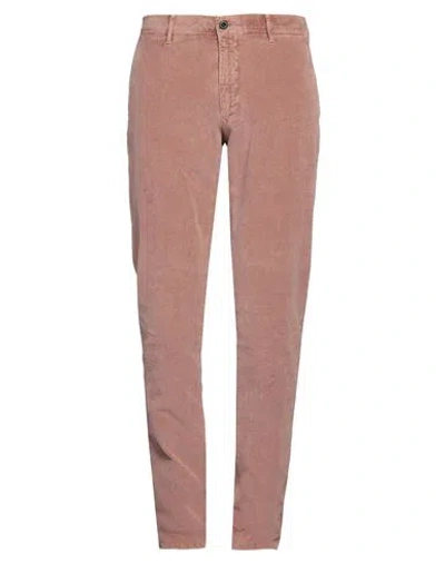 Incotex Man Pants Antique Rose Size 34 Cotton, Elastane In Pink