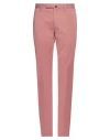 Incotex Man Pants Pastel Pink Size 38 Cotton, Elastane