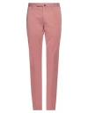 INCOTEX INCOTEX MAN PANTS PASTEL PINK SIZE 38 COTTON, ELASTANE