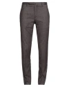 Incotex Man Pants Plum Size 38 Cotton, Elastane In Gray