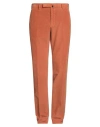 Incotex Man Pants Rust Size 36 Cotton, Elastane In Orange
