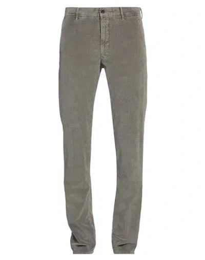 Incotex Man Pants Sage Green Size 32 Cotton, Elastane In Sage Green