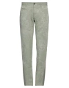Incotex Man Pants Sage Green Size 32 Cotton, Linen