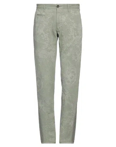 Incotex Man Pants Sage Green Size 32 Cotton, Linen