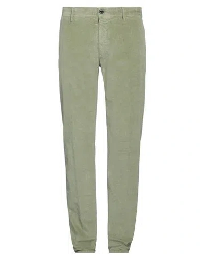 Incotex Man Pants Sage Green Size 35 Cotton, Elastane