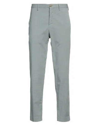 Incotex Man Pants Sage Green Size 38 Cotton, Elastane In Brown