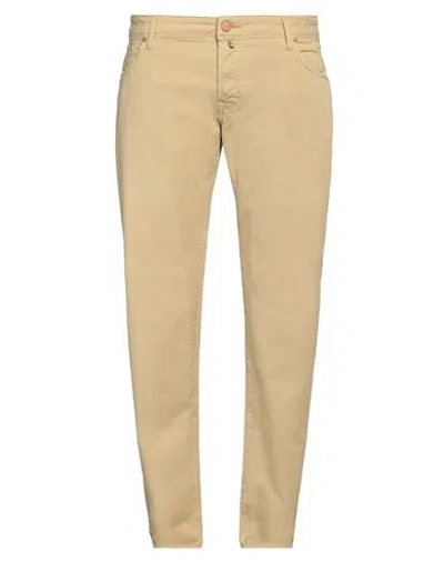 Incotex Man Pants Sand Size 30 Cotton, Elastane In Beige