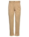 Incotex Man Pants Sand Size 31 Cotton, Elastane In Brown