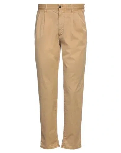 Incotex Man Pants Sand Size 31 Cotton, Elastane In Brown