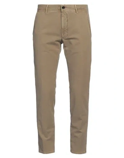 Incotex Man Pants Sand Size 32 Cotton, Elastane In Brown