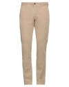 Incotex Man Pants Sand Size 33 Cotton, Elastane In Beige