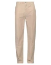 Incotex Man Pants Sand Size 33 Cotton, Elastane In Beige