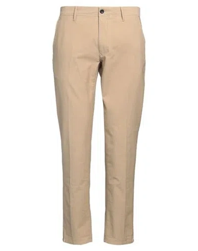 Incotex Man Pants Sand Size 34 Cotton, Elastane In Beige