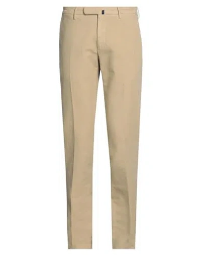 Incotex Man Pants Sand Size 34 Cotton, Elastane In Beige