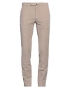 Incotex Man Pants Sand Size 36 Cotton, Elastane In Pink